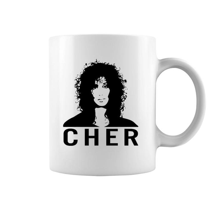 Graphic Cher's Art Design Essential Distressed Country Music Coffee Mug