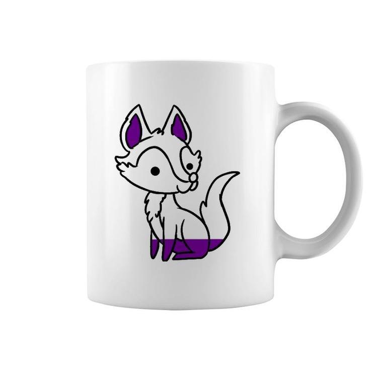 Graysexual Pride Fox Lover Gift Coffee Mug