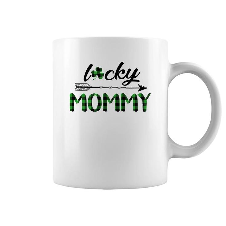 Green Plaid Lucky  Mommy Coffee Mug