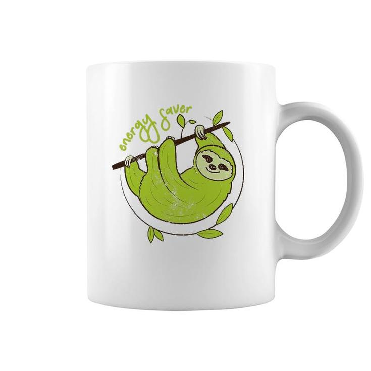 Green Three Toed Sloth Coffee Mug