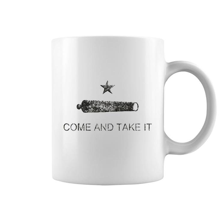 Grungy Texas Come And Take It Flag Coffee Mug