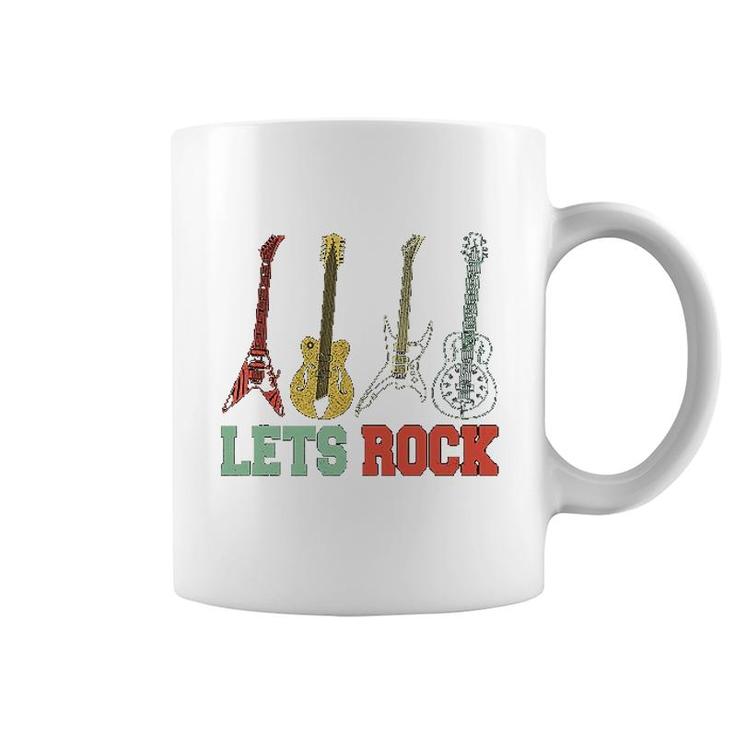 Guitar Lets Rock Coffee Mug