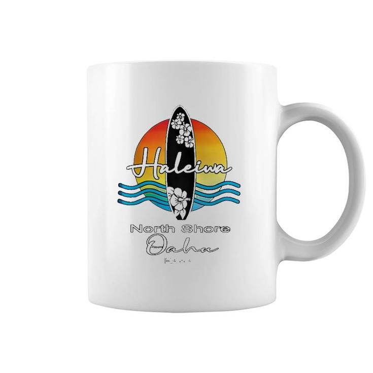 Haleiwa North Shore Oahu Hawaii Surfer Paradise Souvenir Zip Coffee Mug
