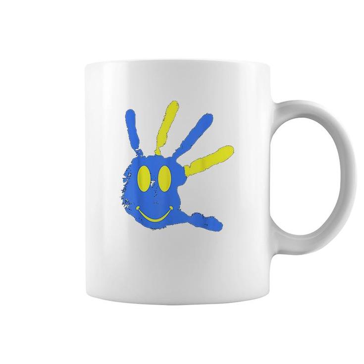 Hand Smiley Face Down Coffee Mug
