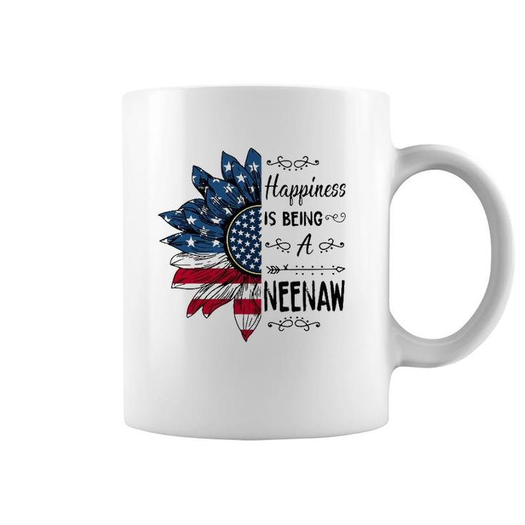 Happiness Is Being A Neenaw Sunflower 4Th Of July Gifts Coffee Mug