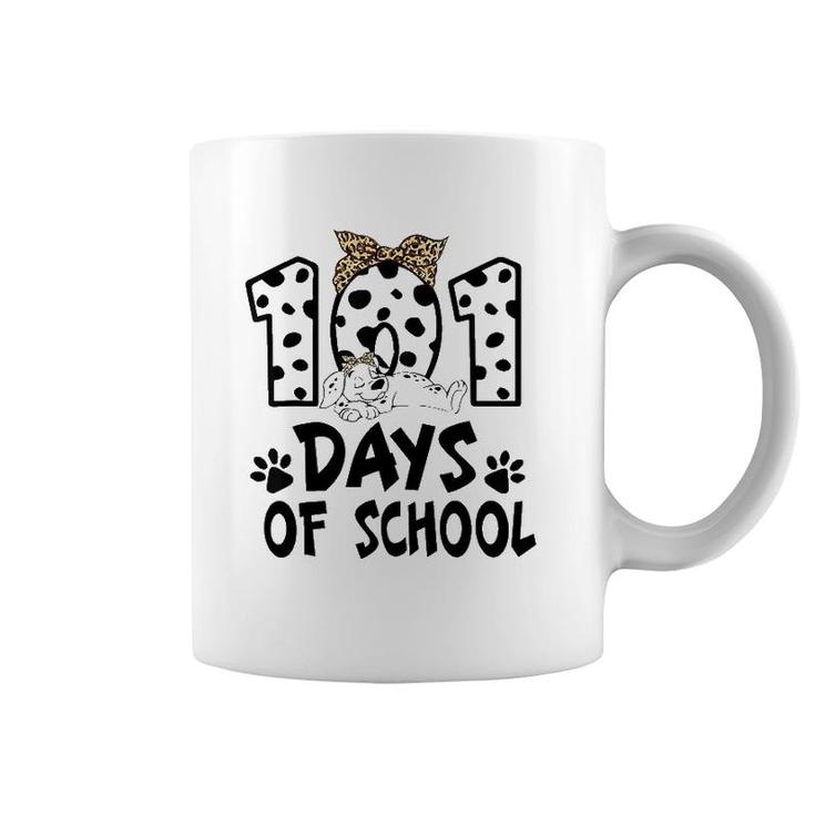 Happy 101 Days Smarter Dalmatian Dogs 101St Day Of School Coffee Mug