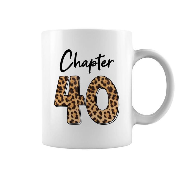 Happy 40Th Birthday Chapter 40 Leopard Pattern Coffee Mug