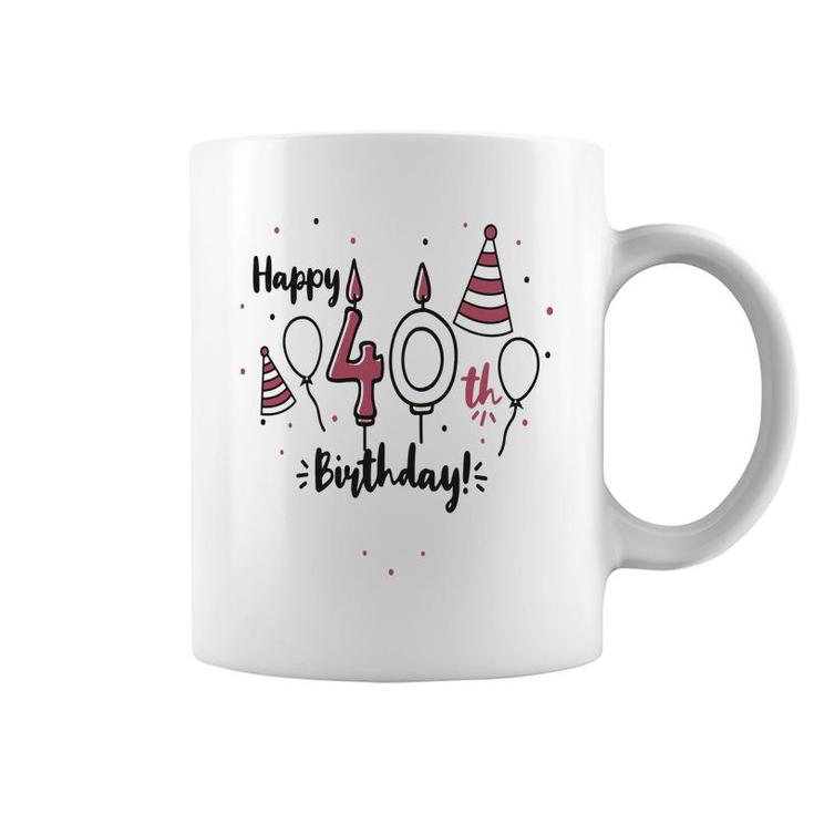 Happy 40Th Birthday Party Cute Funny Gifts Coffee Mug