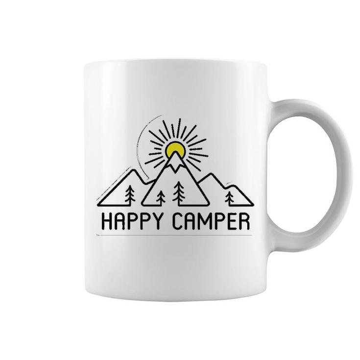 Happy Camper Sunshining Mountain Coffee Mug