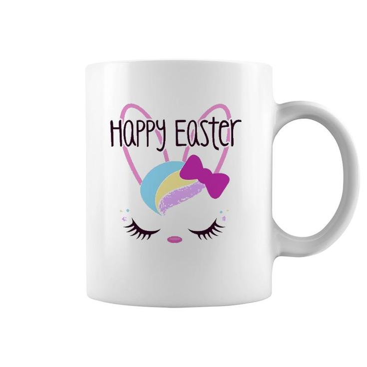Happy Easter Bunny Sleeping Face Cute Funny Christian Girls Coffee Mug