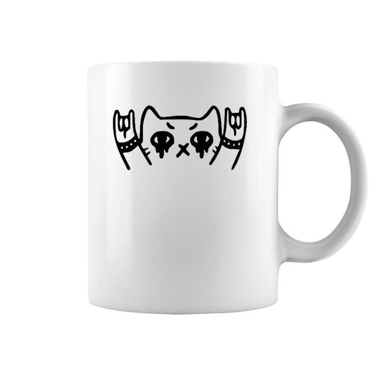 Heavy Metal Cat Lover Coffee Mug