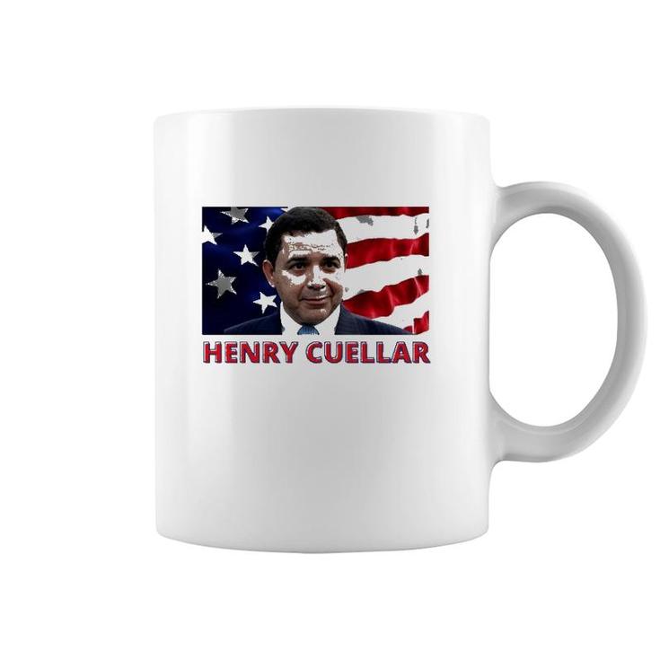 Henry Cuellar American Politician American Flag Coffee Mug