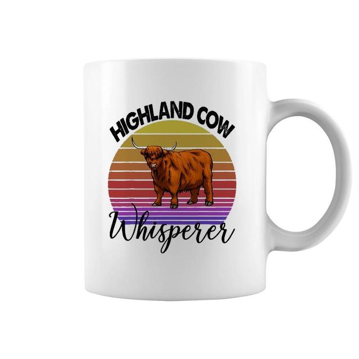 Highland Cow Whisperer S Strong Violent Cow Tees Women Coffee Mug