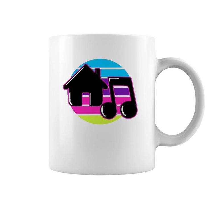 House Music Retro Dj Chicago 1980S Electronic Dance Disco Coffee Mug