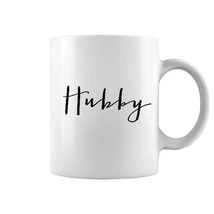Hubby Wifey Just Married Couples Husband And Wife Wedding Gift Coffee Mug