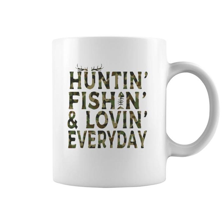 Hunting Fishing Loving Everyday Hunting Dad Gift Coffee Mug