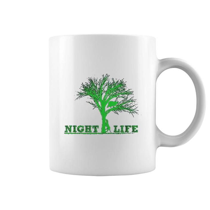 Hunting Night Life Raccoon Gifts Coffee Mug