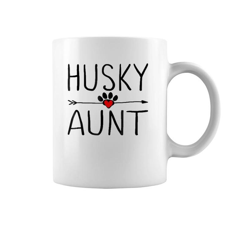 Husky Aunt Funny Dog Lover Auntie Gift For Mothers Day Coffee Mug