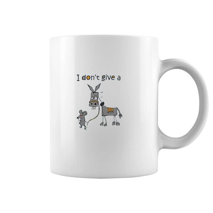 I Dont Give A Rats Mouse Walking Donkey Coffee Mug