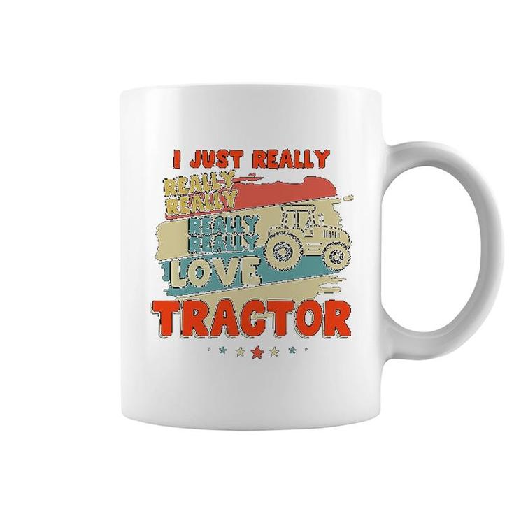 I Just Really Really Love Tractor Coffee Mug