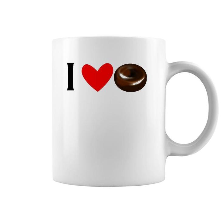 I Love Chocolate Donuts Coffee Mug