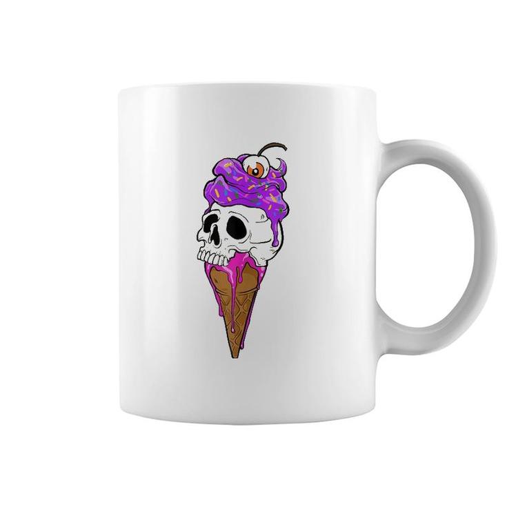Ice Cream Skull I Summer Goth Coffee Mug