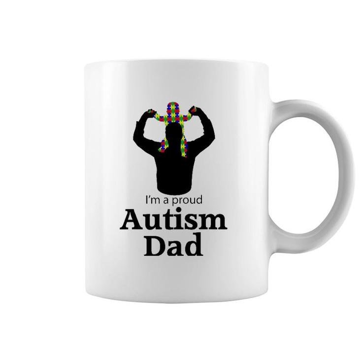 I'm A Proud Autism Dad  Autism Awareness Gifts Coffee Mug