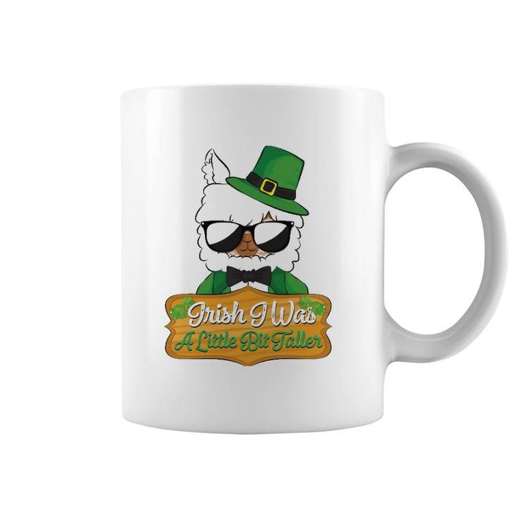 Irish I Was A Little Bit Taller Llama St Patrick's Day 2022 Ver2 Coffee Mug