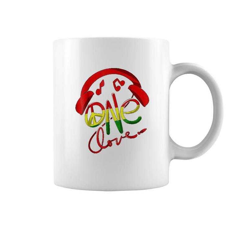 Jamaica One Love Caribbean Music Pride Flag Coffee Mug