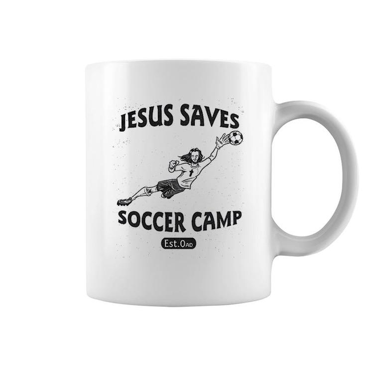 Jesus Saves Soccer Camp Coffee Mug