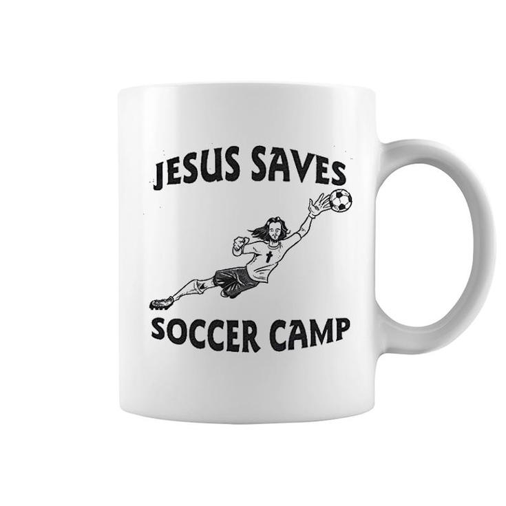 Jesus Saves Soccer Goalie Coffee Mug