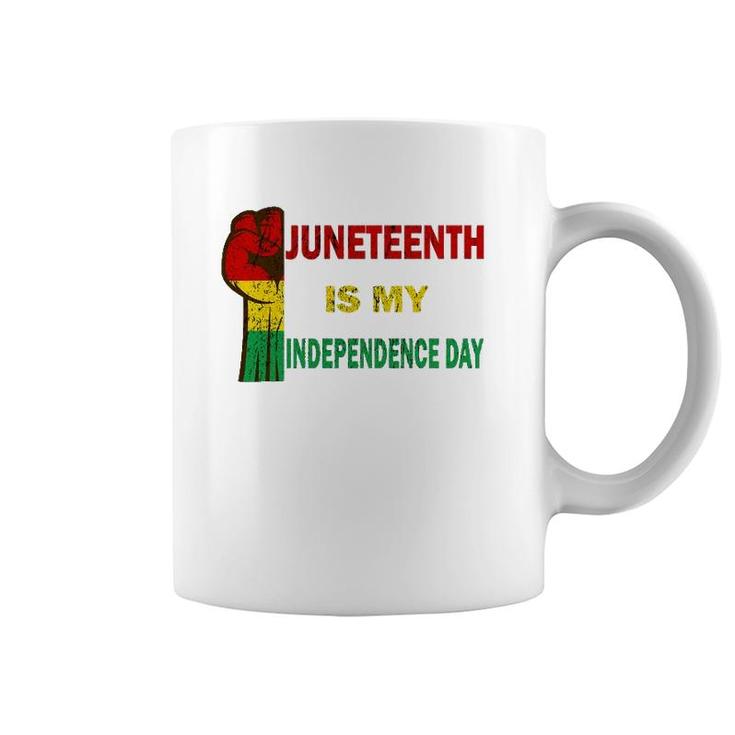 Juneteenth Is My Independence Day For Women Men Kids Vintage Coffee Mug