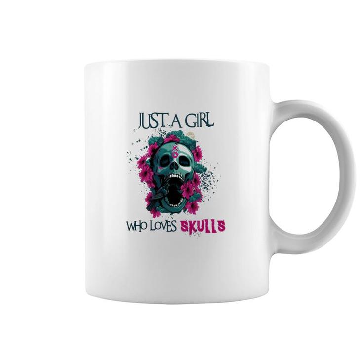Just A Girl Who Loves Skulls Ladies Coffee Mug
