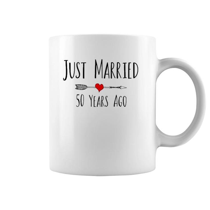 Just Married 50 Years Ago Husband Wife 50Th Anniversary Gift  Coffee Mug