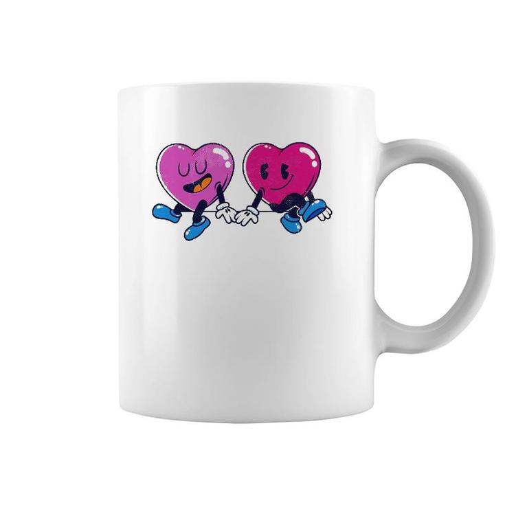 Kawaii Conversation Hearts Valentine's Day Coffee Mug