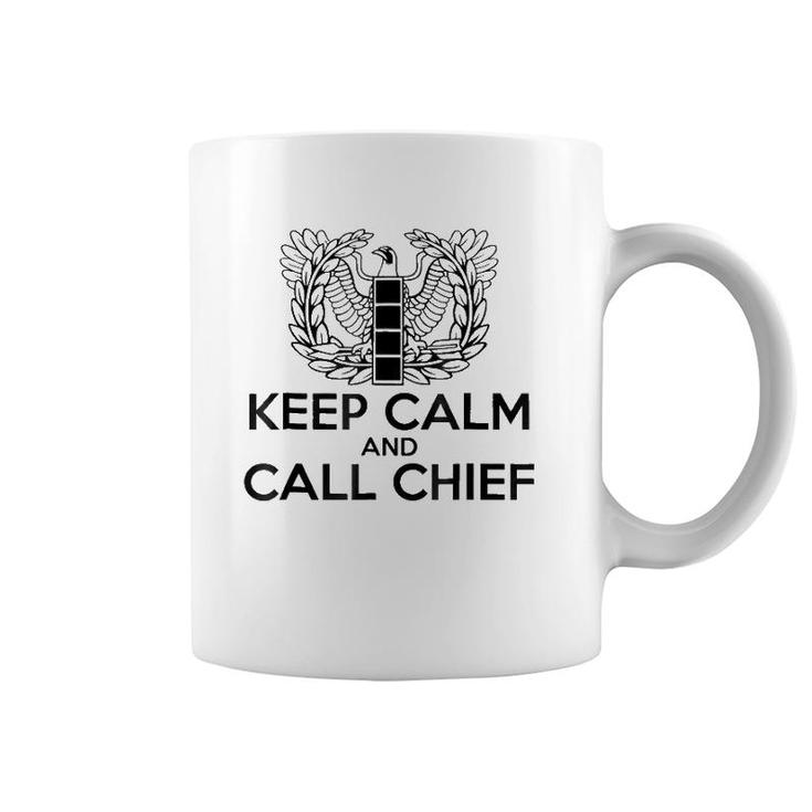 Keep Calm And Call Chief Cw4 Tee Warrant Officer Coffee Mug