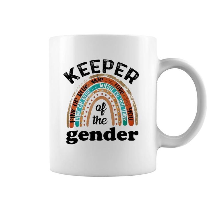Keeper Of The Gender Rainbow Gender Reveal Baby Shower Coffee Mug