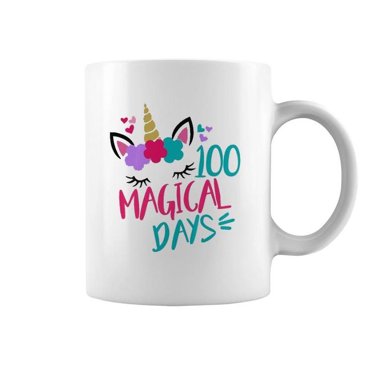 Kids 100 Magical Days Of School Unicorn 100Th Day  Coffee Mug