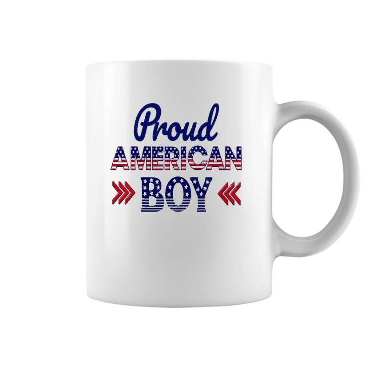 Kids 4Th Of July Patriotic Proud American Boy - Matching Family Coffee Mug