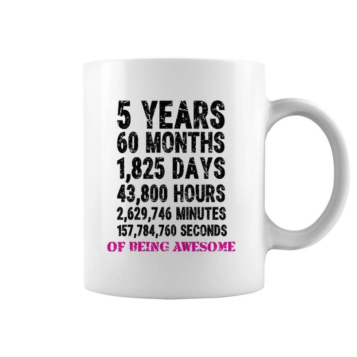 Kids 5 Years Of Being Awesome Coffee Mug