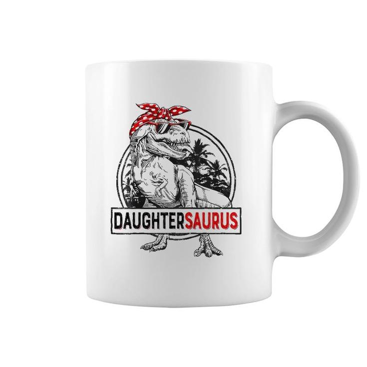 Kids Daughtersaurusrex Dinosaur Funny Mother's Day For Girl Coffee Mug