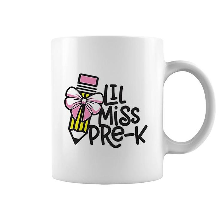 Kids Little Miss PreK Back To School Pre Kindergarten  Coffee Mug
