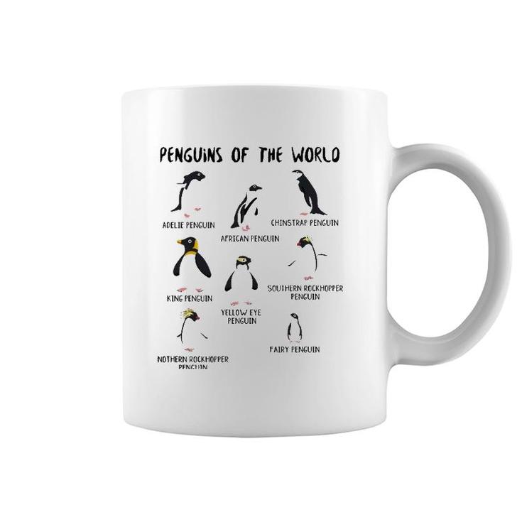 Kids Youth Boys Penguin Themed Gifts Types Of Penguins Coffee Mug