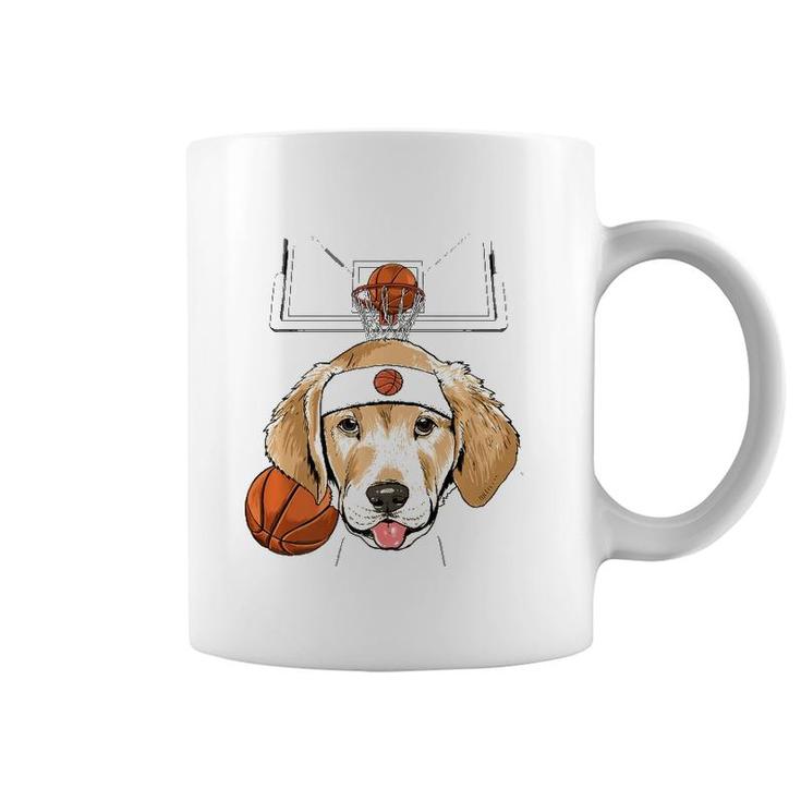 Labrador Basketball Dog Lovers Basketball Player  Coffee Mug