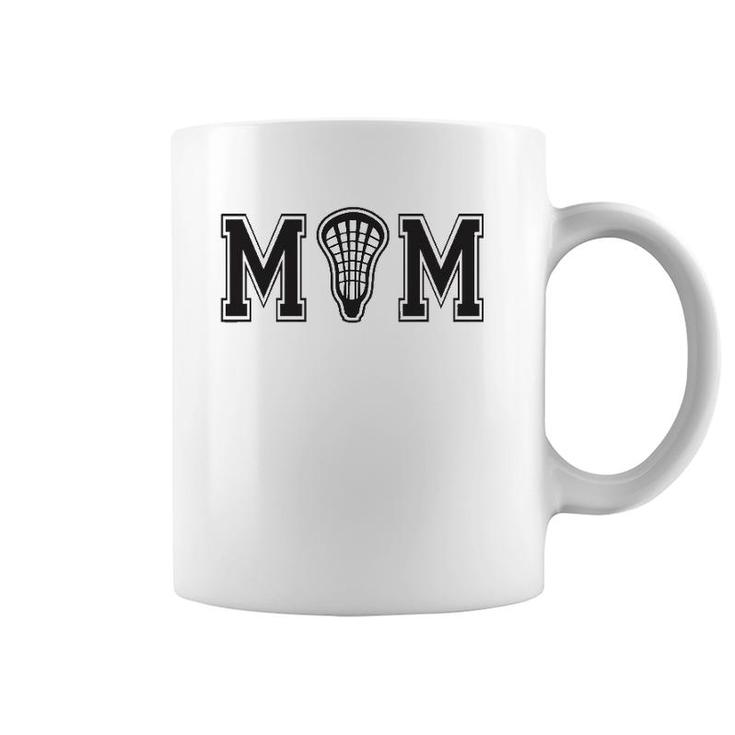 Lacrossefor Mom With Lax Stick Head Gift Coffee Mug