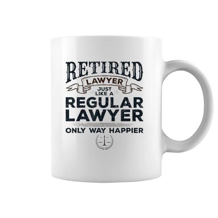 Lawyer Retirement Gifts Attorney Way Happier Retired Lawyer Coffee Mug