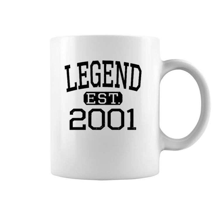 Legend Established 2001 Vintage Style Born 2001 Birthday  Coffee Mug