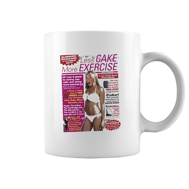 Less Cake More Exercise Slimming Magazine Coffee Mug