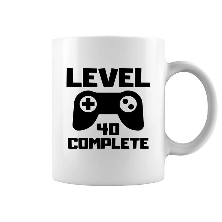 Level 40 Complete Happy 40Th Birthday Gift Idea Coffee Mug