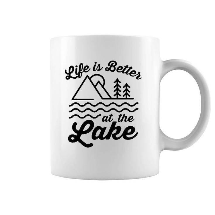 Life Is Better At The Lake Outdoors Summer Fun Coffee Mug